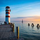 Sonnenuntergang Leuchtturm Podersdorf