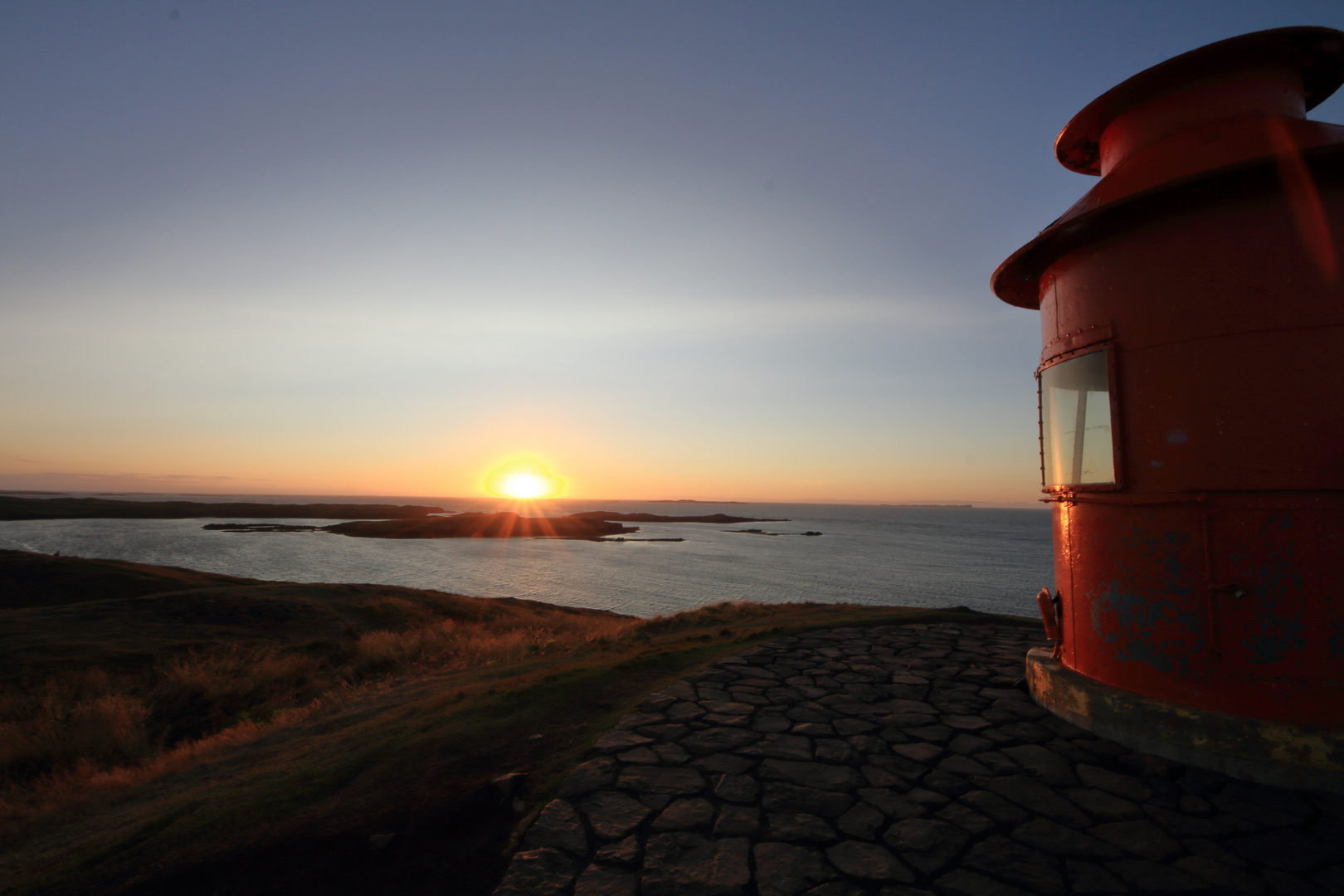 Sonnenuntergang Leuchtturm Stykkishólmur