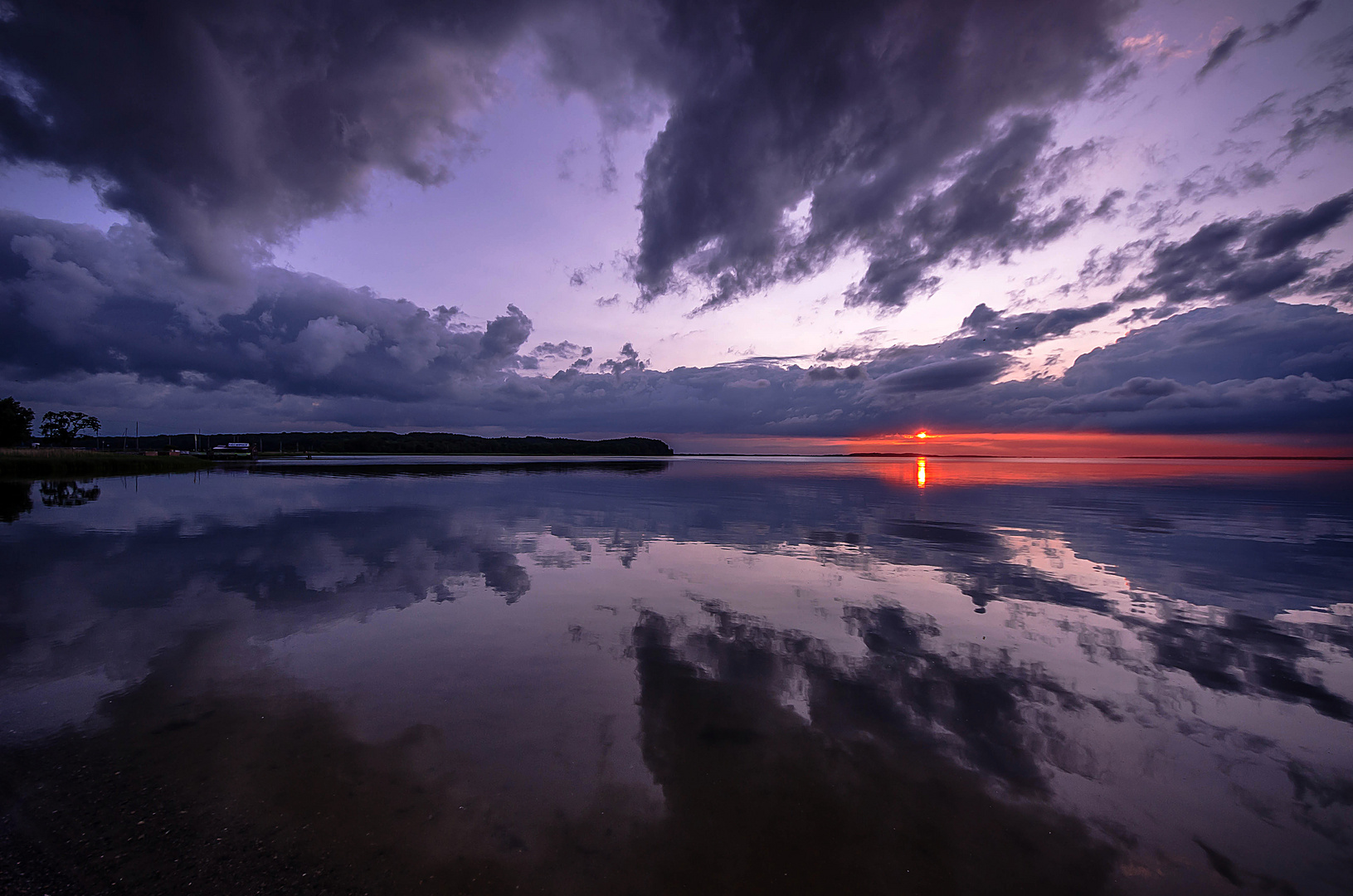 Sonnenuntergang Lietzow ,Insel Rügen