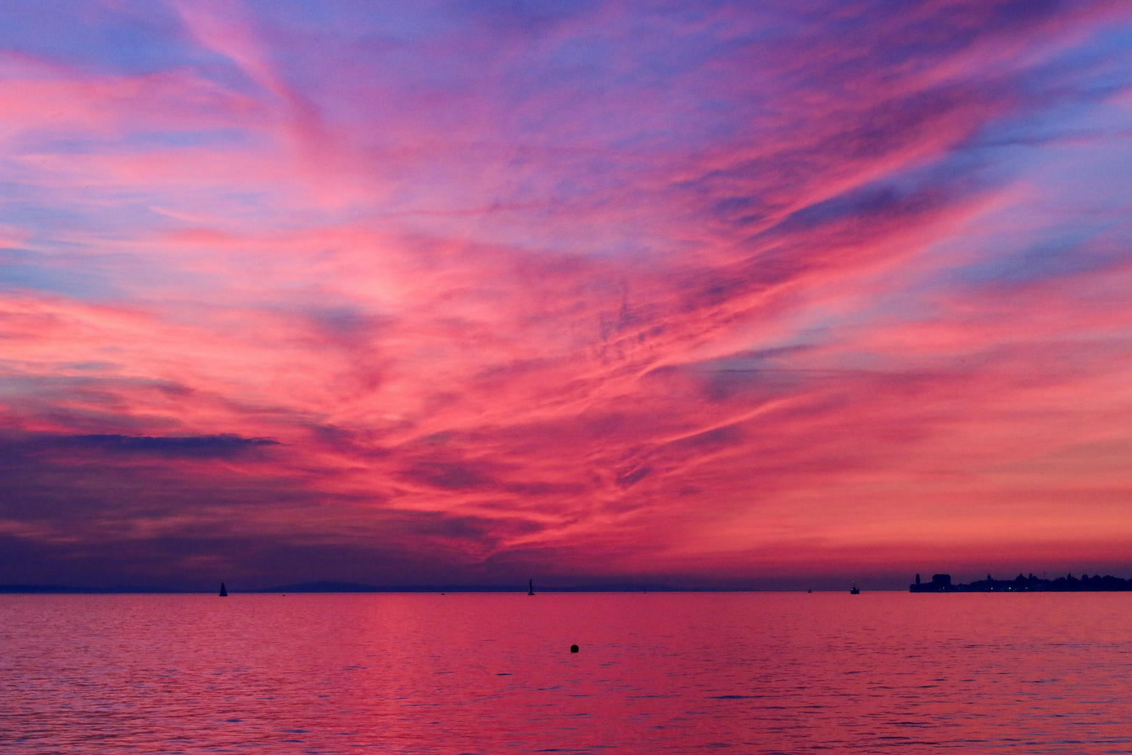 Sonnenuntergang Lochau am Bodensee