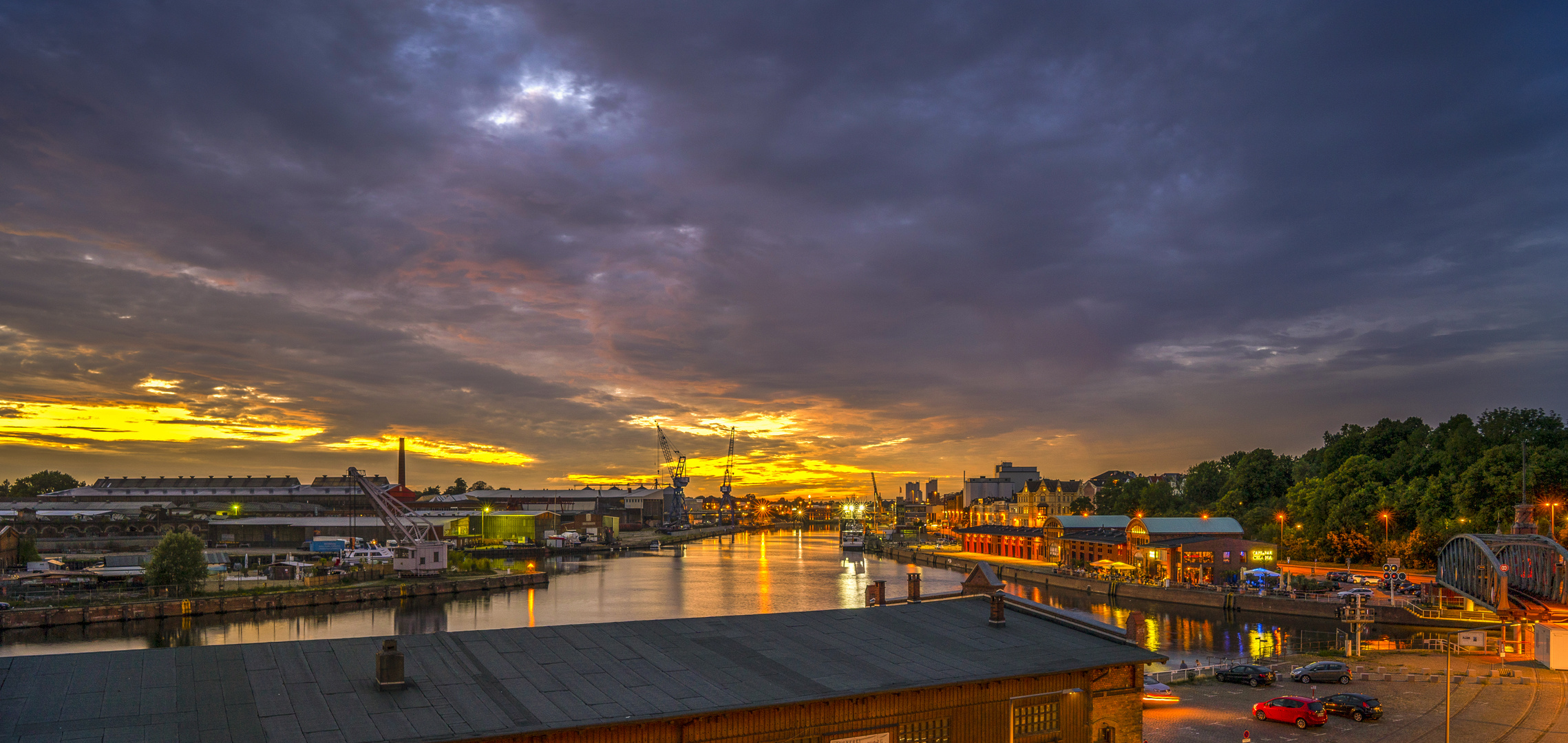 Sonnenuntergang Lübeck