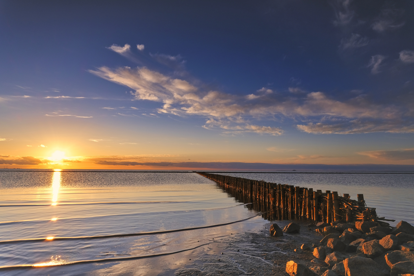 Sonnenuntergang Lüttmoorsiel