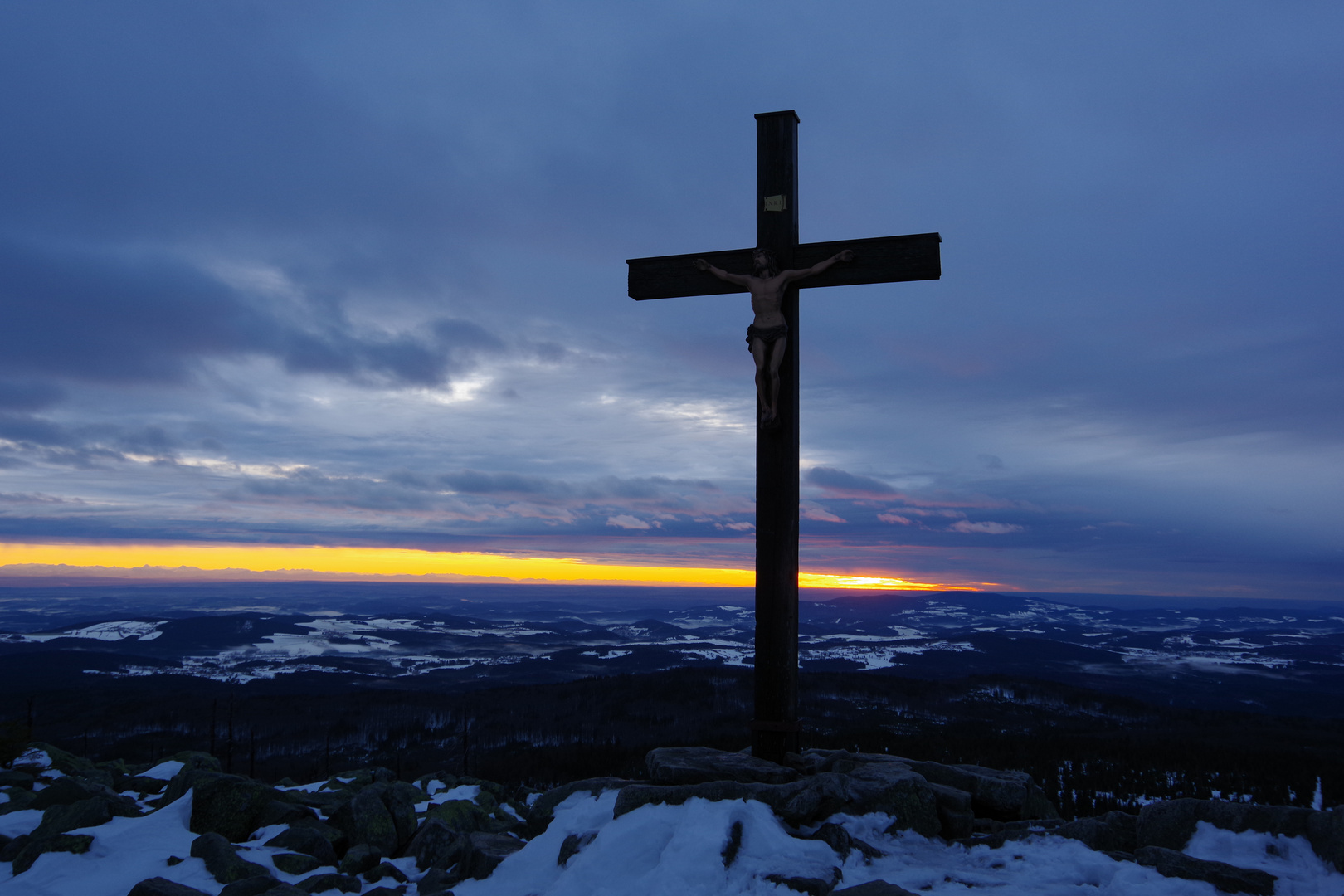 Sonnenuntergang Lusen 