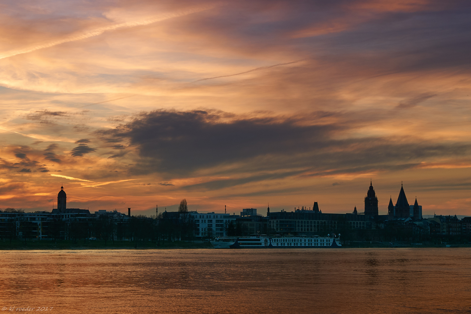 Sonnenuntergang Mainz