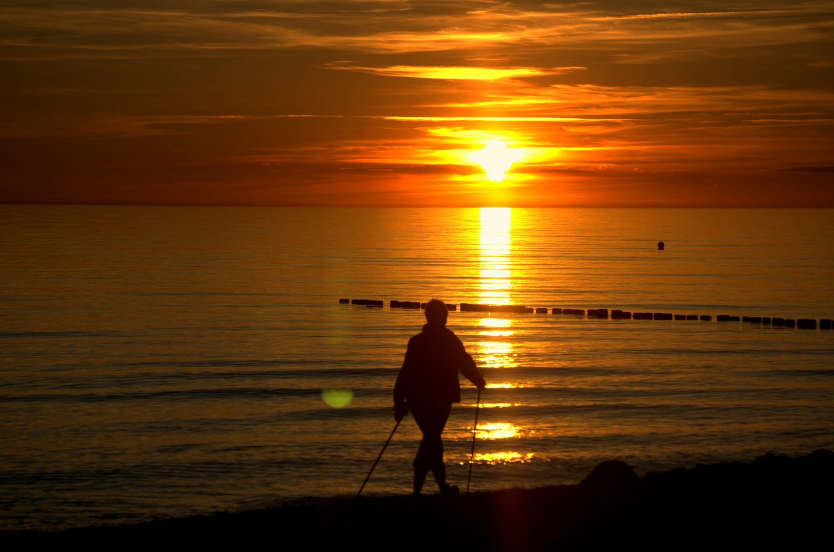 Sonnenuntergang mal Sportlich