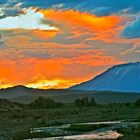 Sonnenuntergang Malargue Argentinien