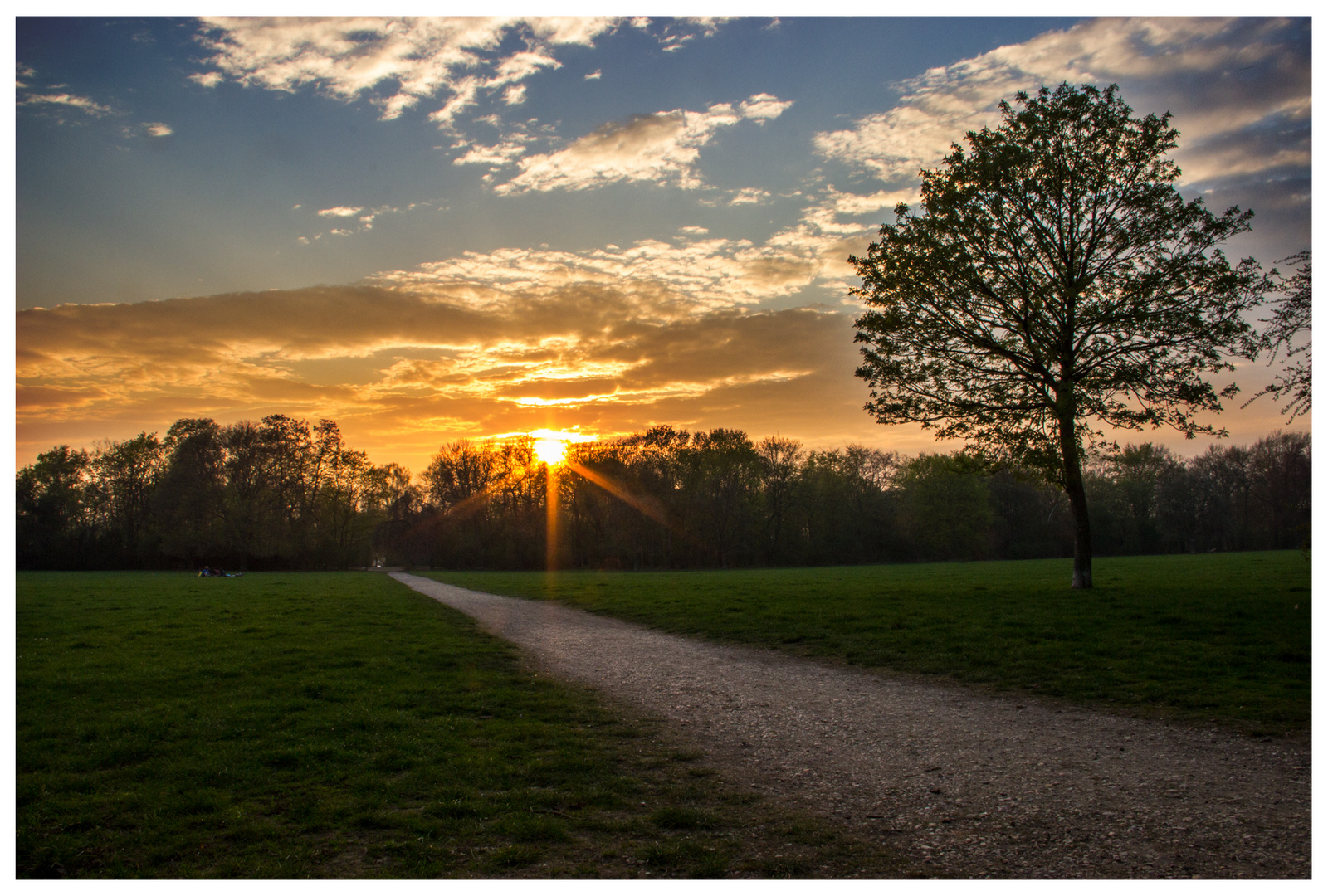 Sonnenuntergang Mariannenpark