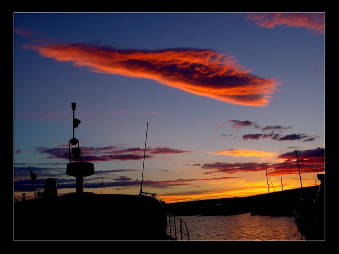 Sonnenuntergang Marina Punat