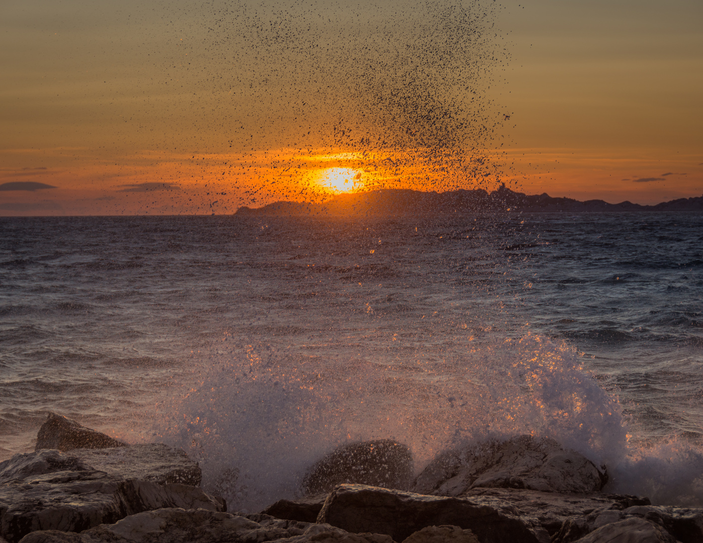 ... sonnenuntergang marseille ...