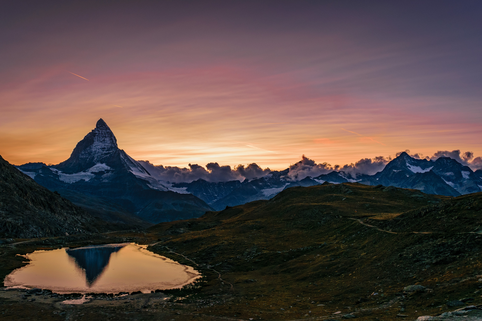 Sonnenuntergang Matterhorn