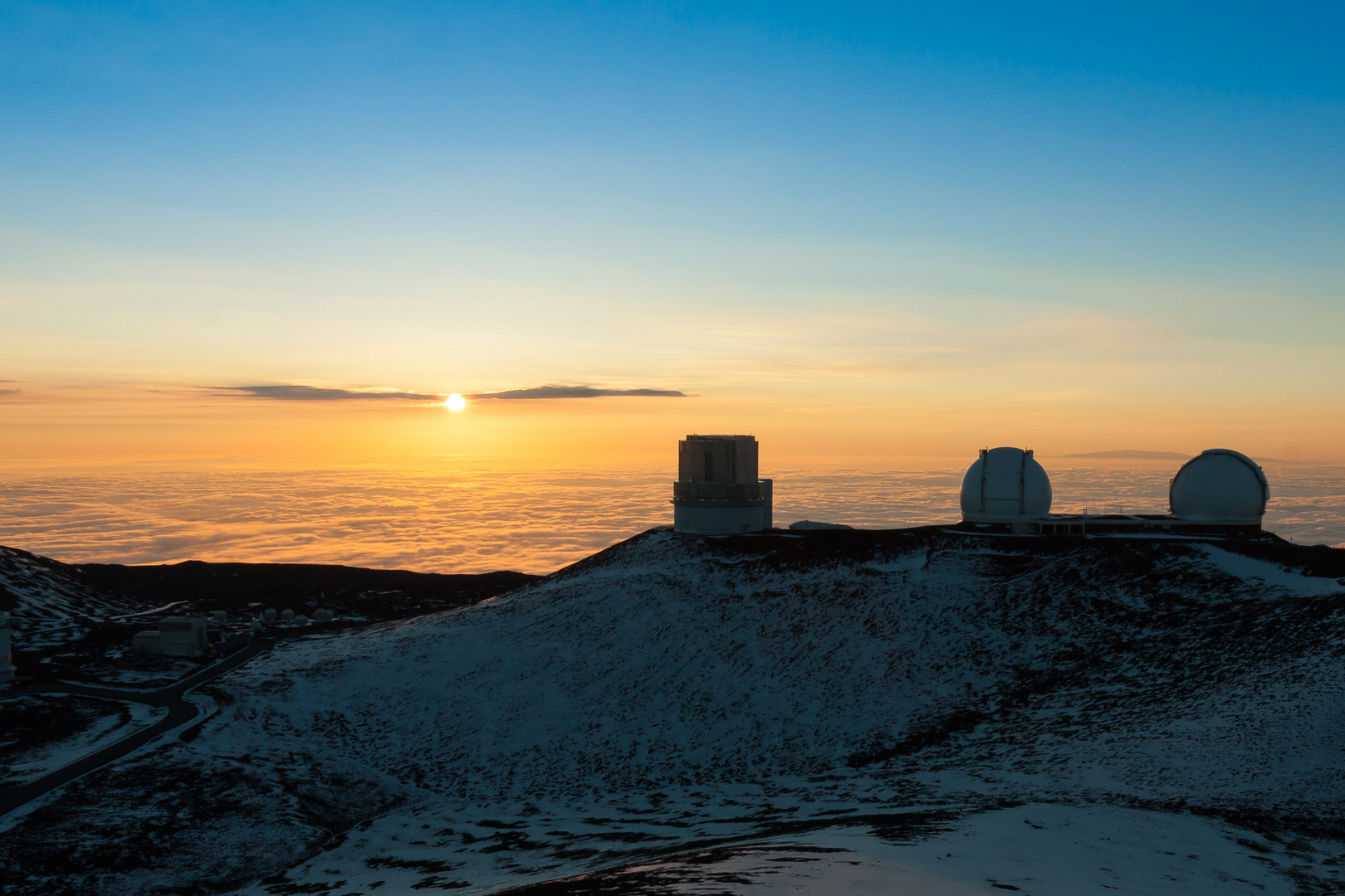 Sonnenuntergang Mauna Kea, Hawaii