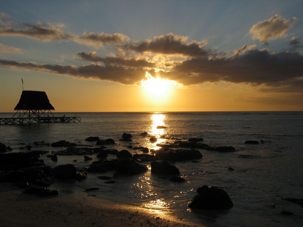 Sonnenuntergang Mauritius von Markus Hoffstadt 