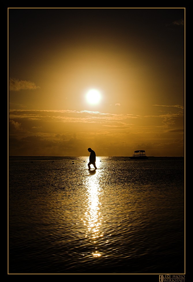 Sonnenuntergang Mauritius Südküste