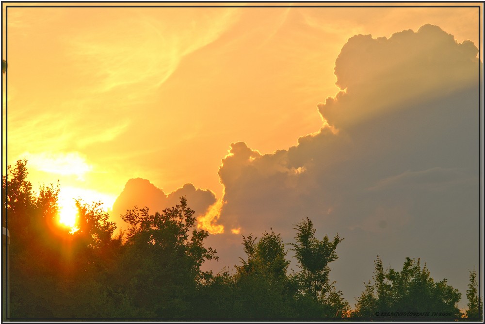 Sonnenuntergang Meerane/Zwickau 2