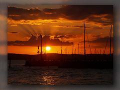 Sonnenuntergang, Meersburg