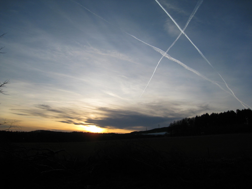 sonnenuntergang + mein anfangsbuchstaben *g*