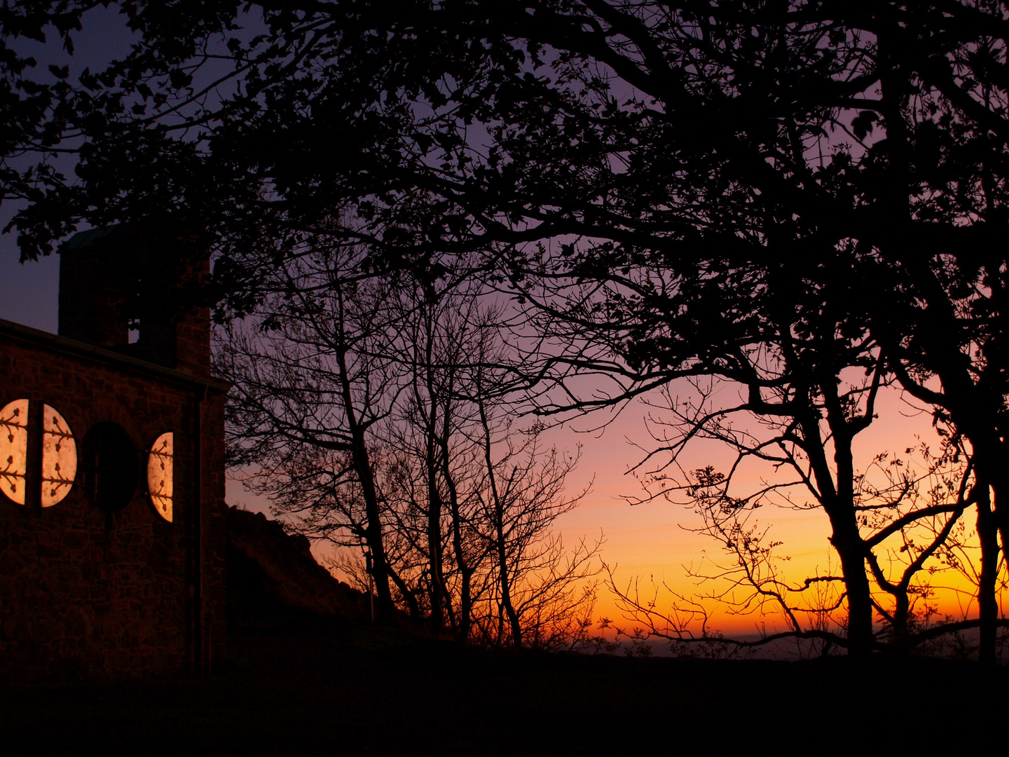 sonnenuntergang milseburg