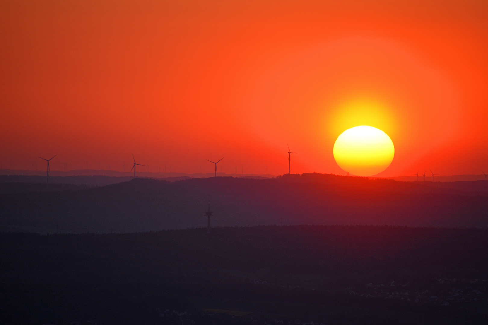 Sonnenuntergang Milseburg