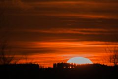 Sonnenuntergang mit 600 mm