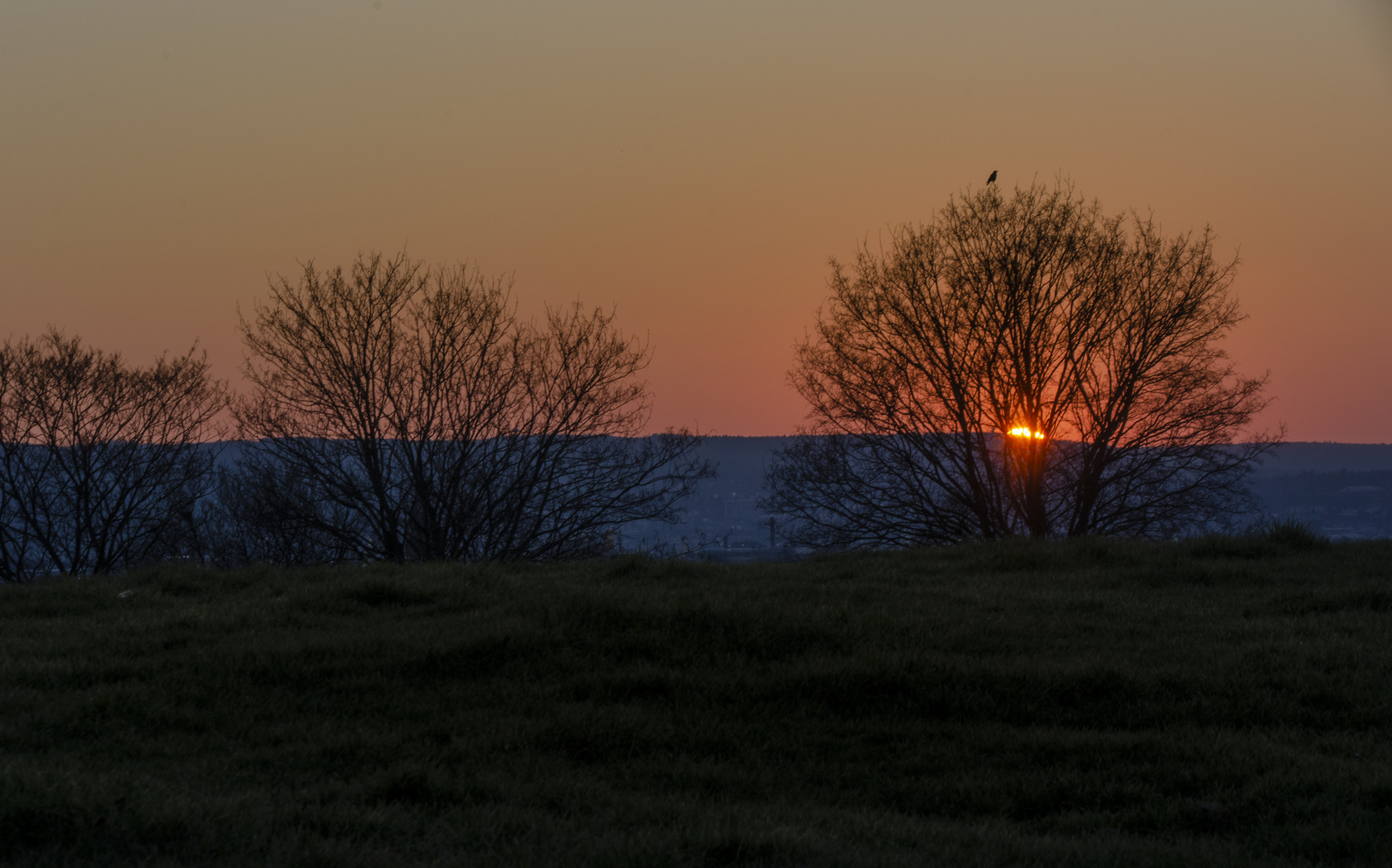 Sonnenuntergang mit Abendrot