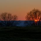 Sonnenuntergang mit Abendrot