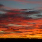 Sonnenuntergang mit Alpen