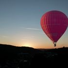 Sonnenuntergang mit Ballon