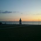 Sonnenuntergang mit Blick auf den Pingelturm