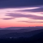 Sonnenuntergang mit Blick auf die Eifel