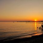 Sonnenuntergang mit Blick auf Lindau