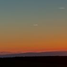 Sonnenuntergang mit Blick auf Rax und Schneeberg