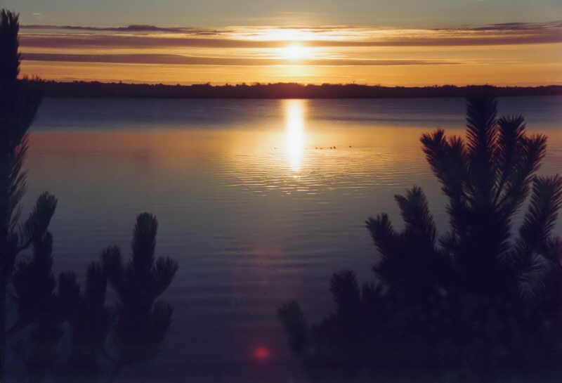 Sonnenuntergang mit Blick Richtung Schleswig