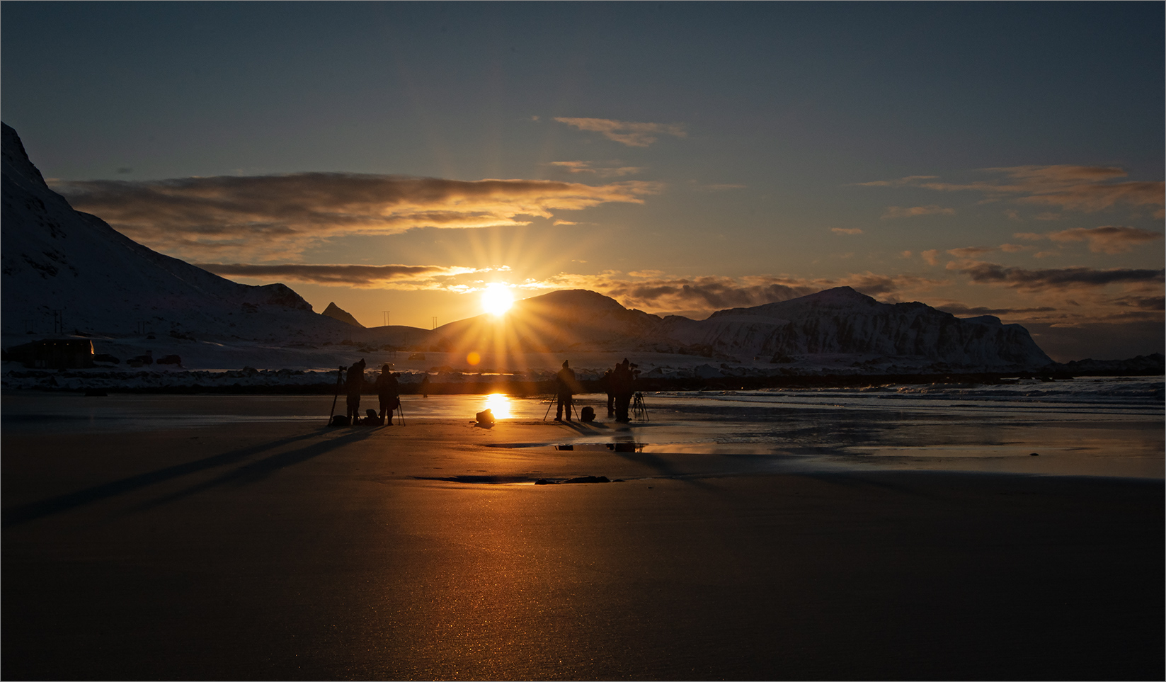 Sonnenuntergang mit Fotografen   . . .