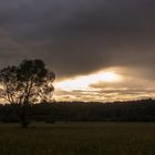 Sonnenuntergang mit Gespenst