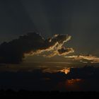 Sonnenuntergang mit Gewitter