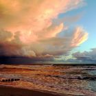 Sonnenuntergang mit Gewitter