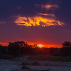 Sonnenuntergang mit Gewitterstimmung