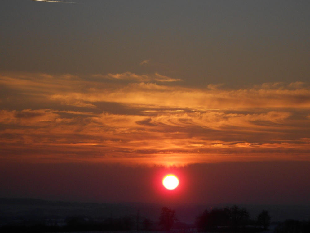 Sonnenuntergang mit "Halo" :)