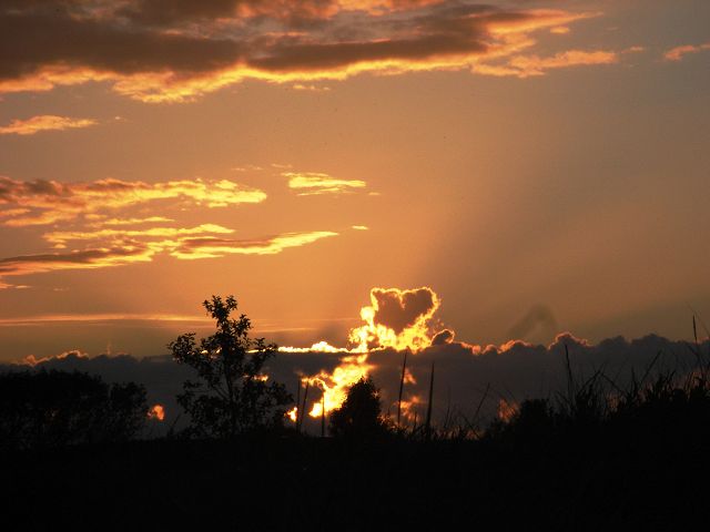 Sonnenuntergang mit Herz