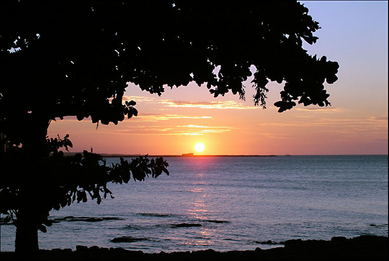 Sonnenuntergang mit Hoffnung