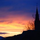 Sonnenuntergang mit Kirche!