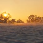 Sonnenuntergang mit leicht nebligem Abgang...