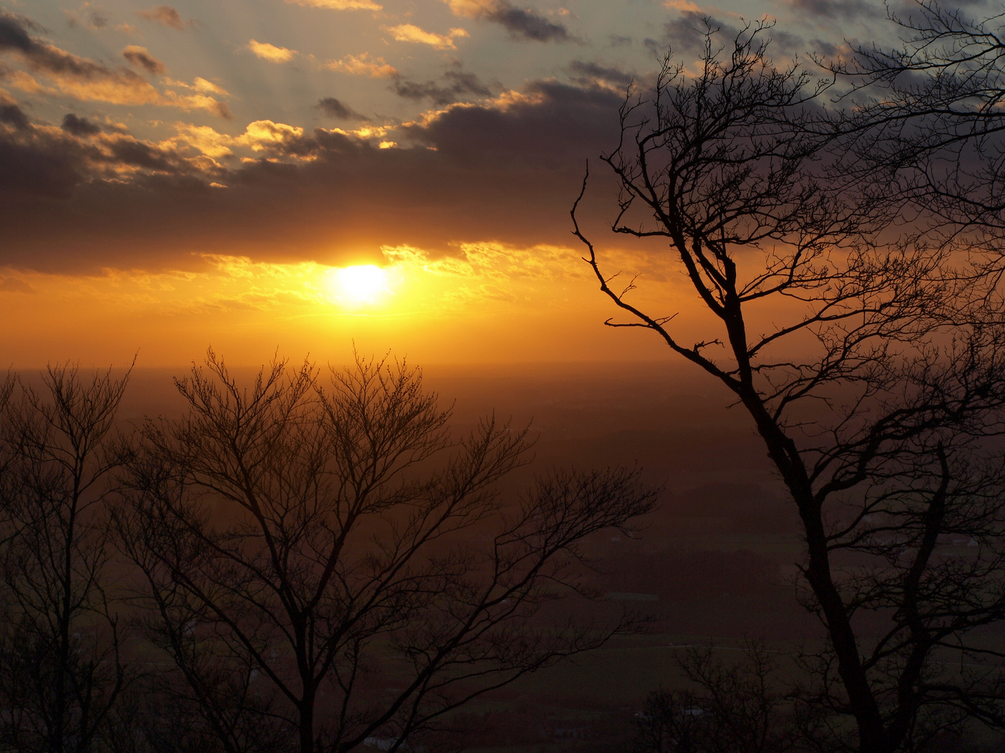 Sonnenuntergang mit Luise