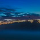 Sonnenuntergang mit Nebel