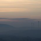 Sonnenuntergang mit Nebel