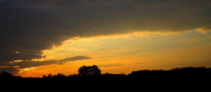 Sonnenuntergang mit Parabelbogen