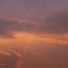 Sonnenuntergang mit Regenbogen