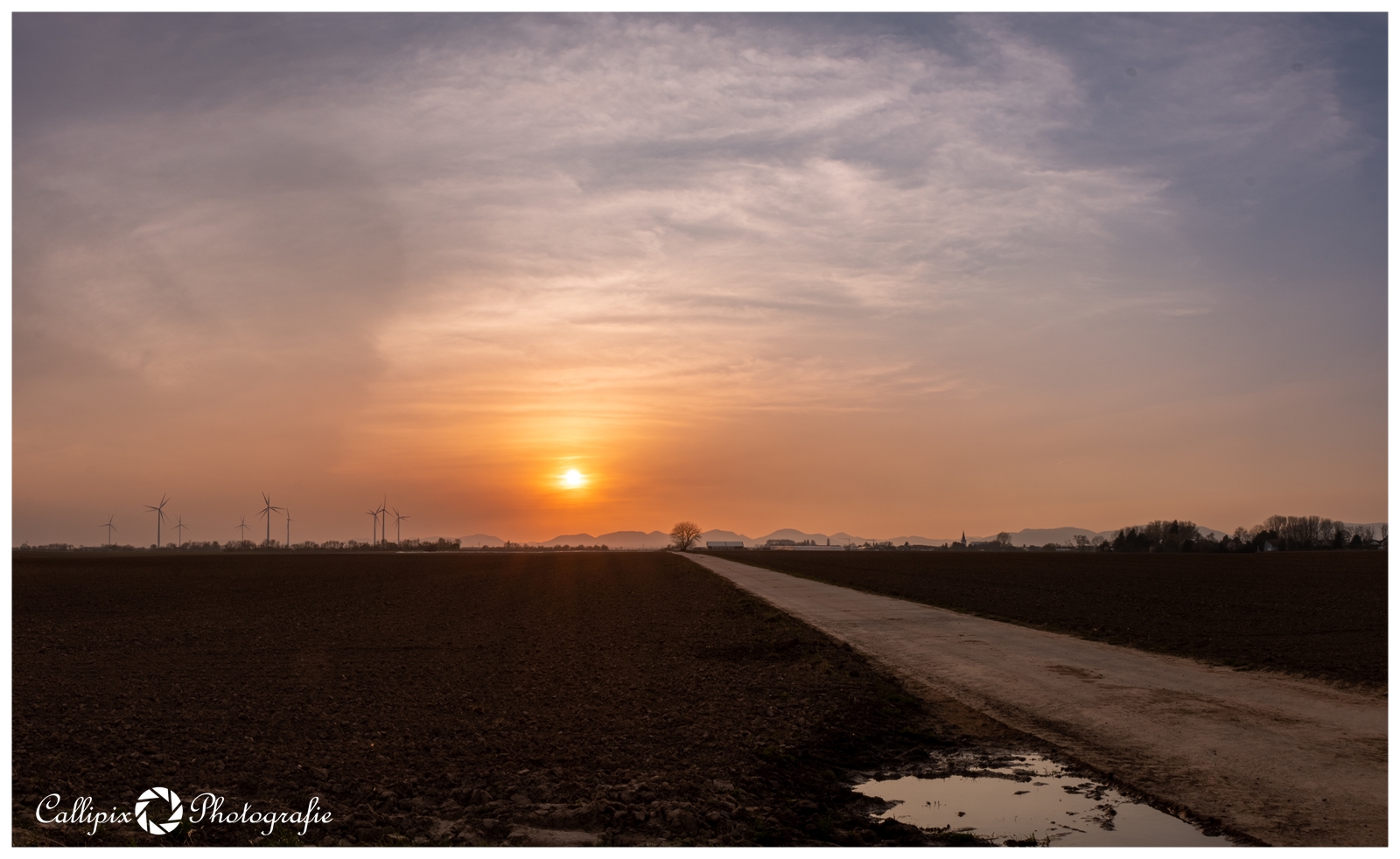 Sonnenuntergang mit Saharastaub