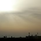 Sonnenuntergang mit Saharastaub