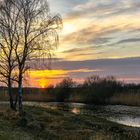 Sonnenuntergang mit sanften Farbtönen